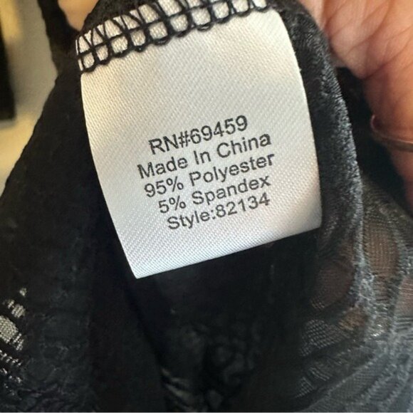 Portocruz Black Lace-Up Swim Cover-Up Tunic M NWT Resort Beach Boho Chic - Picture 10 of 12